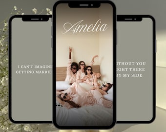 Film z zaręczynami dla druhny, Czy zostaniesz moją druhną/świadkową honorową, Cyfrowe zaproszenie dla druhny, Animowany tekst wideo