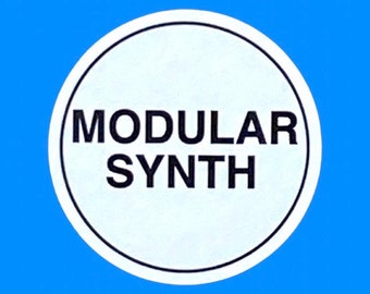 Round Modular Synth Sticker.