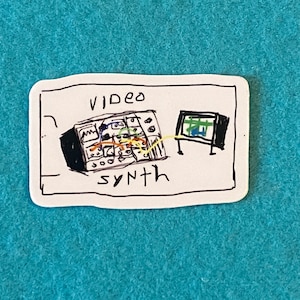 Modular video synth sticker