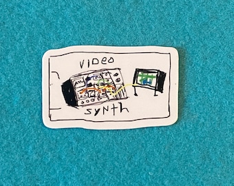 Modular video synth sticker