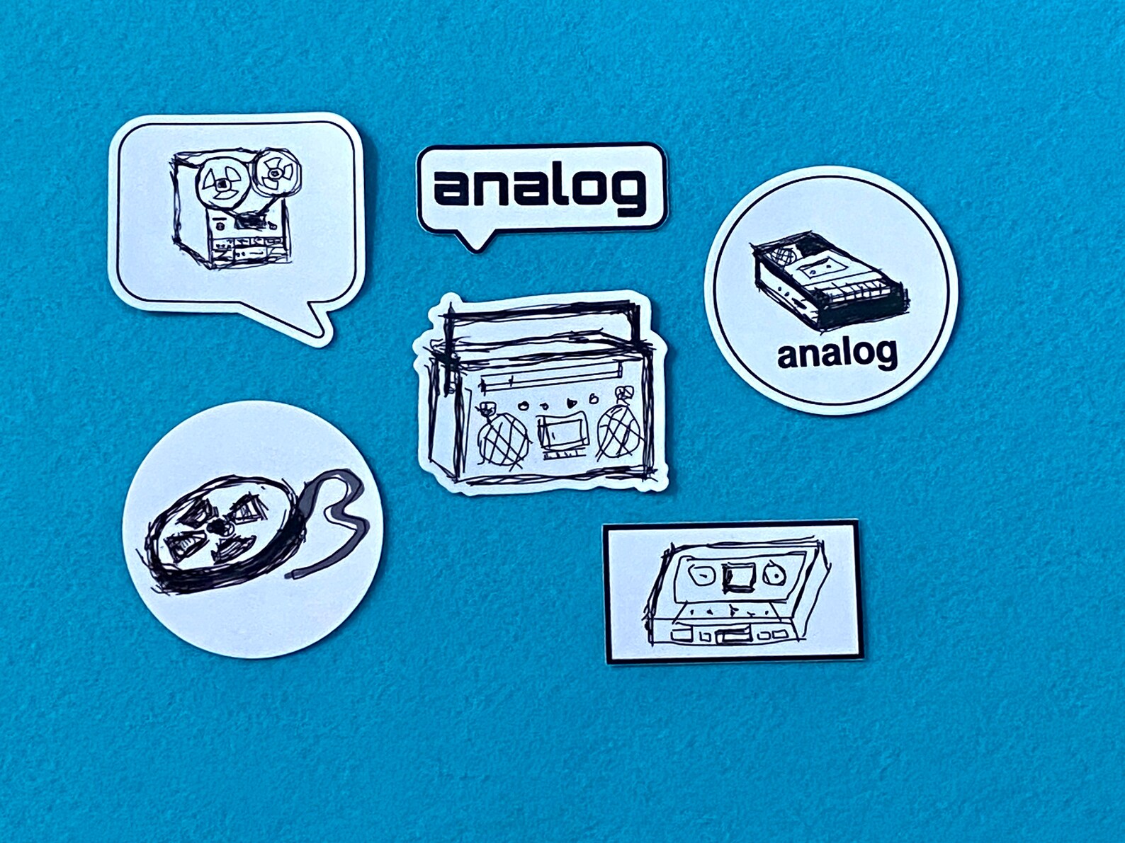 Analog Sticker Pack - Etsy