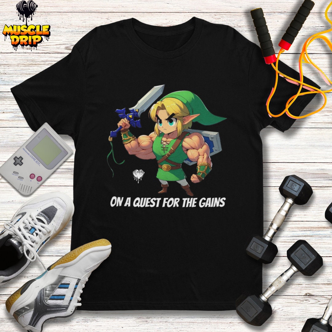 Parody, Cute Anime Gym Shirt, Funny Fitness Lover Tee, Video Game