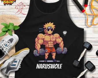 Parody, Cute Anime Workout Tank Top, Gym Lover, Funny Fitness Quote, Muscle Tee, CrossFit Boyfriend, Bodybuilding, Powerlifting Inspiration