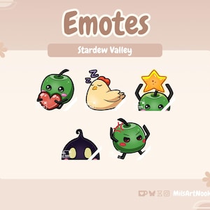 Stardew Valley Emote Set Premade for Twitch and Discord - Digital Download