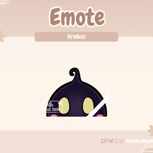 Krobus Lurk | Stardew Valley Emote Premade for Twitch and Discord | Cute Stream Assets, Digital Download