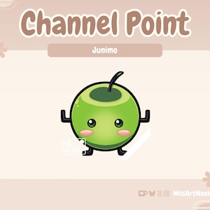 Stardew Valley Junimo Green | Cute Channel Point Emote Premade for Twitch and Discord - Digital Download