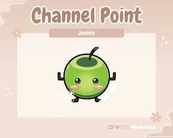 Stardew Valley Junimo Green | Emote de ponto de canal fofo pré-fabricado para Twitch e Discord - Download digital