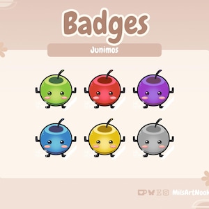 Stardew Valley Junimo Badges | Cute Stream Assets | Premade Sub Bits Badges for Twitch and Discord - Digital Download