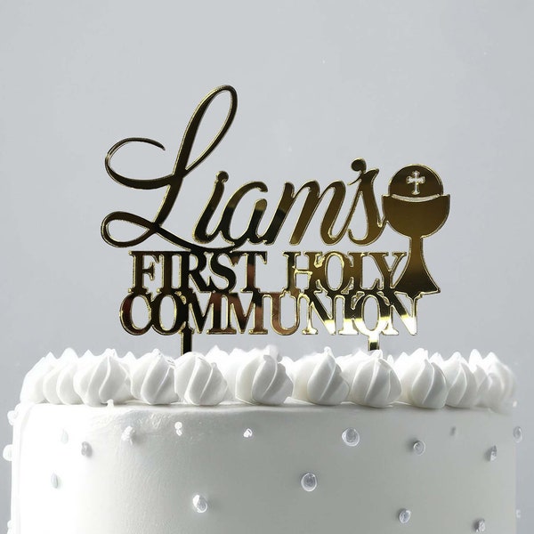 Personalised First Communion Cake Topper
