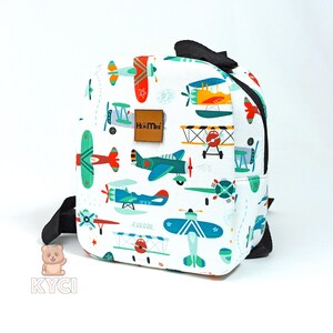 Personalized Plane Backpack for Kids 