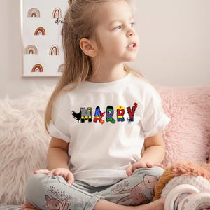 Custom Super Hero Shirt, Family Mom Dad Tee, Captain America Iron man bild 5