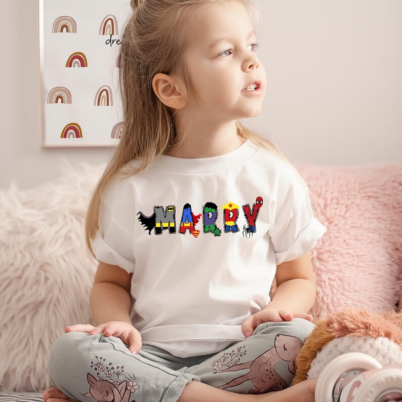 Custom Super Hero Shirt, Family Mom Dad Tee, Captain America Iron man bild 5