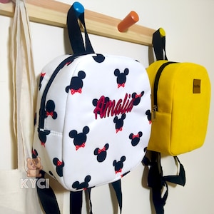 Personalized Gifts for Kids, Minnie Mouse Backpack for Toddler, Embroidered Backpack, Baby Girl Gift