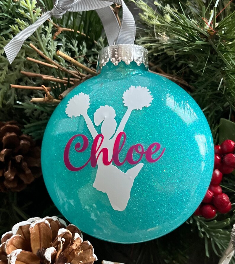 Cheer Gift Personalized Cheer Christmas Ornaments Cheer Etsy