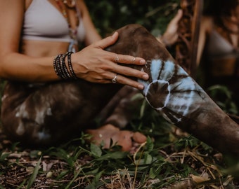 Nature's Threads Yoga Leggings hand dyed hand made leggings