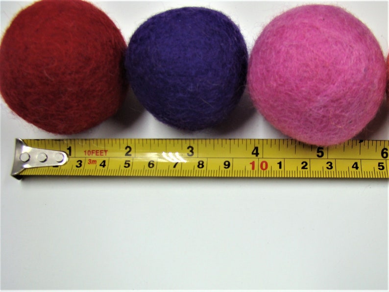Felted Wool Cat toys, balls,Eco Friendly,Colorful & Beautiful, Elegant Designs, Natural Felted Wool, Handmade Cat toy. 5 cm Made by kivikis. image 4