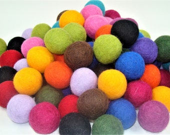 Felted Wool Cat toys, balls, Eco Friendly, Colorful & Beautiful,Elegant Designs,Natural Felted Wool, Handmade Cat toy. 3 cm Made by kivikis.