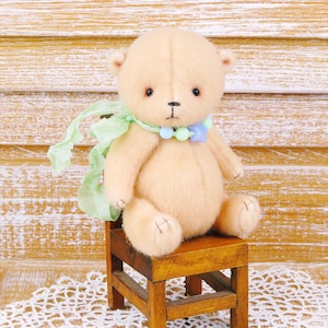 Teddy Bär Bärchen genäht Handarbeit Kuscheltier Deko Sammlerstück