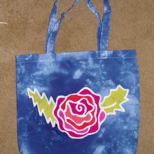 Rose tote bag, various colors