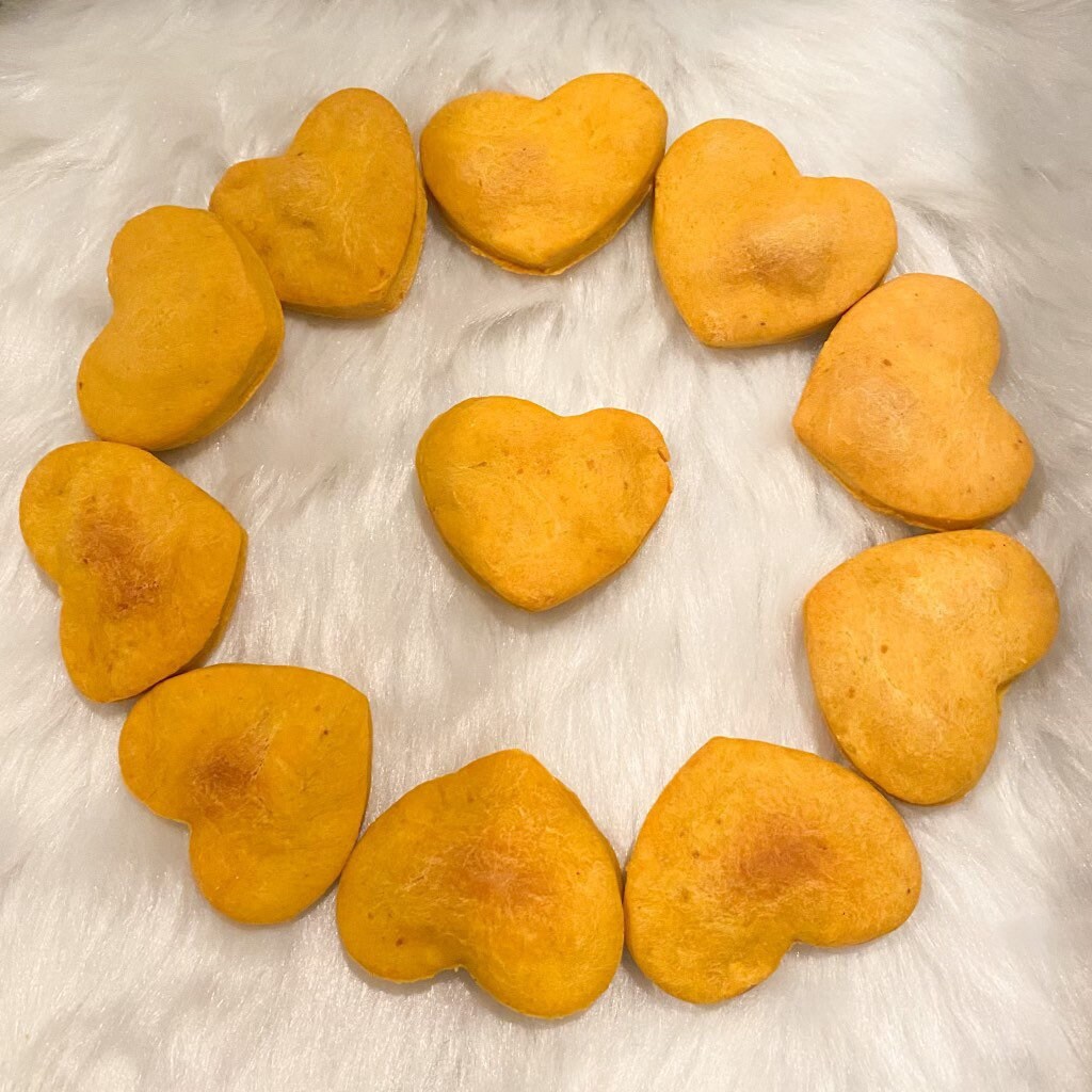 Puppy Love 24 Heart Shaped Baked Dog Biscuits Made With Etsy