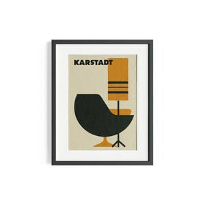 Karstadt Primo stampato su carta d'arte opaca naturale, regalo, illustrazioni, poster, stampa locandina, compleanno, stampa murale