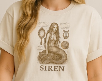 Maglietta Sirena / Maglietta Vintage Sirena Folklore / Rascality 13