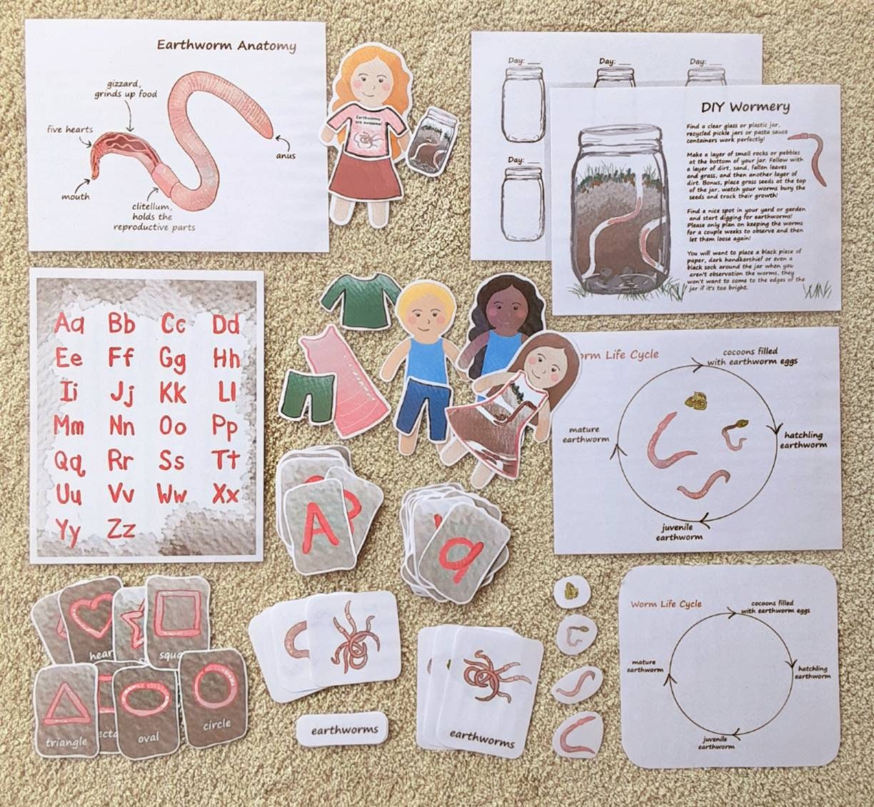 Earthworm Unit Study - Etsy