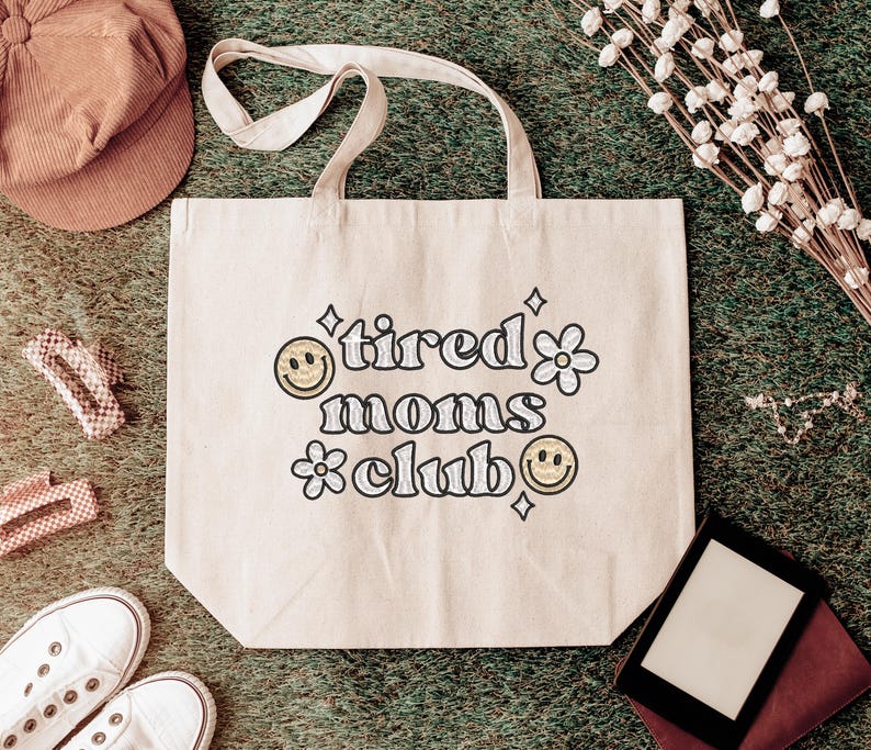 Tired Moms Club Embroidery Design, Trendy, Machine Embroidery, Spring, Digital Download, Mother's Day image 3