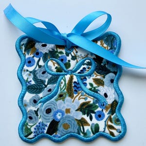 In The Hoop Foam Bag Tag Applique Embroidery Bundle, Blank Name Tag Applique, (Digital File) image 7