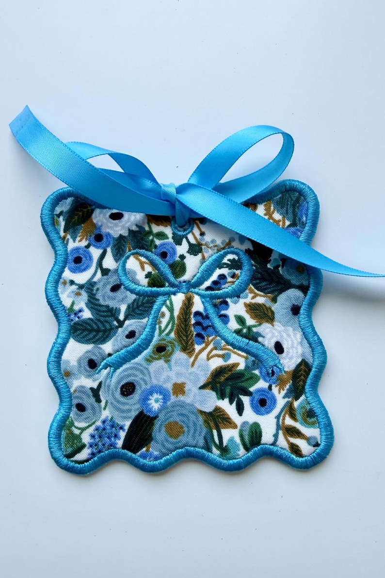 In The Hoop Foam Bag Tag Applique Embroidery Bundle, Blank Name Tag Applique, (Digital File) image 7