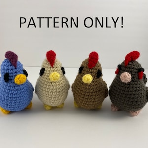 Stardew Valley Chicken Crochet Pattern, Stardew Valley Crochet, Crochet Pattern Stardew Valley, Chicken Stardew, Stardew Valley Chicken