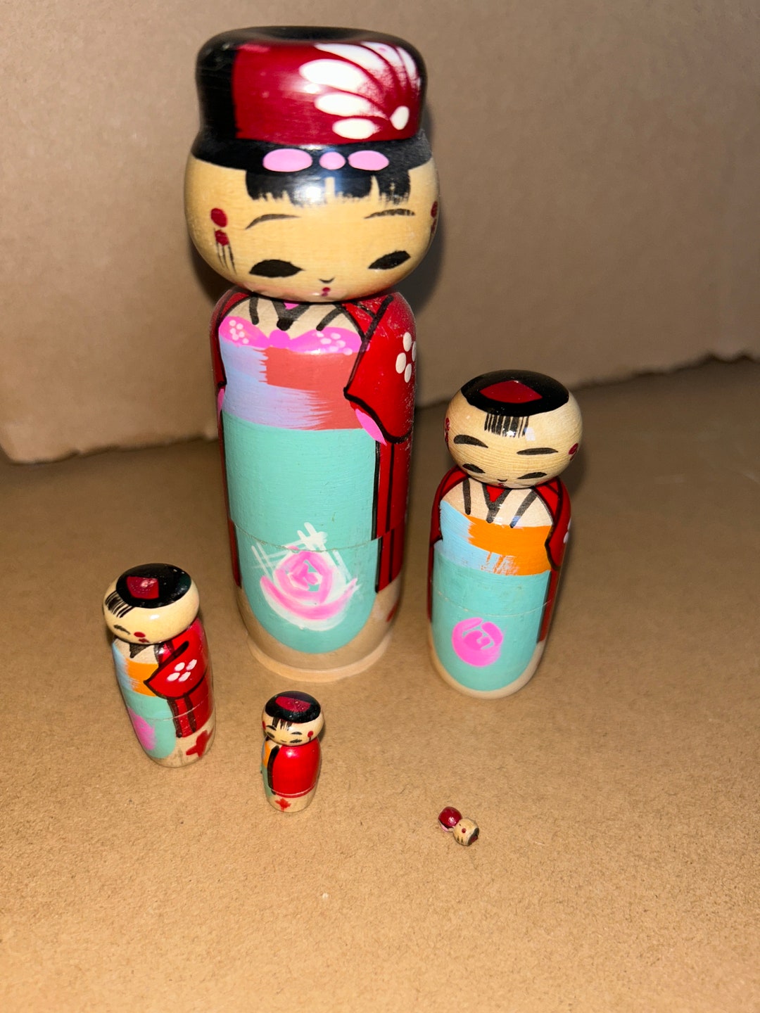 Japanese Nesting Dolls Etsy