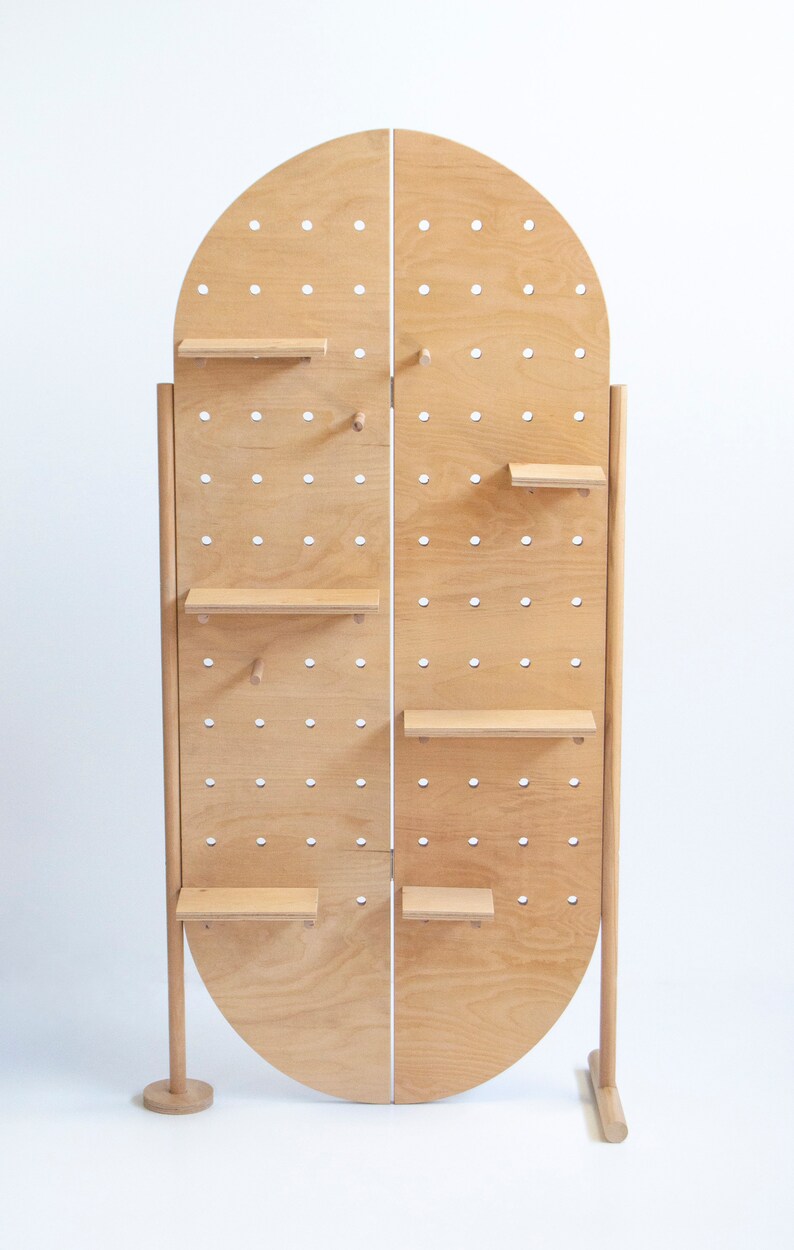 Free Standing Pegboard Market Display Pegboard Display Etsy