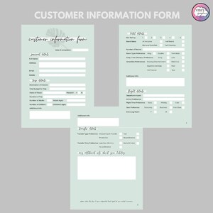 Travel Agent Template Package | Travel Business Tool | Editable in Canva | GREEN