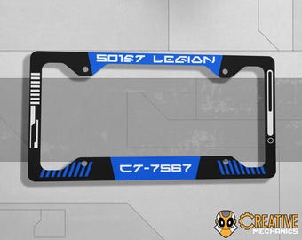 Capitán Rex - Marco de matrícula metálico