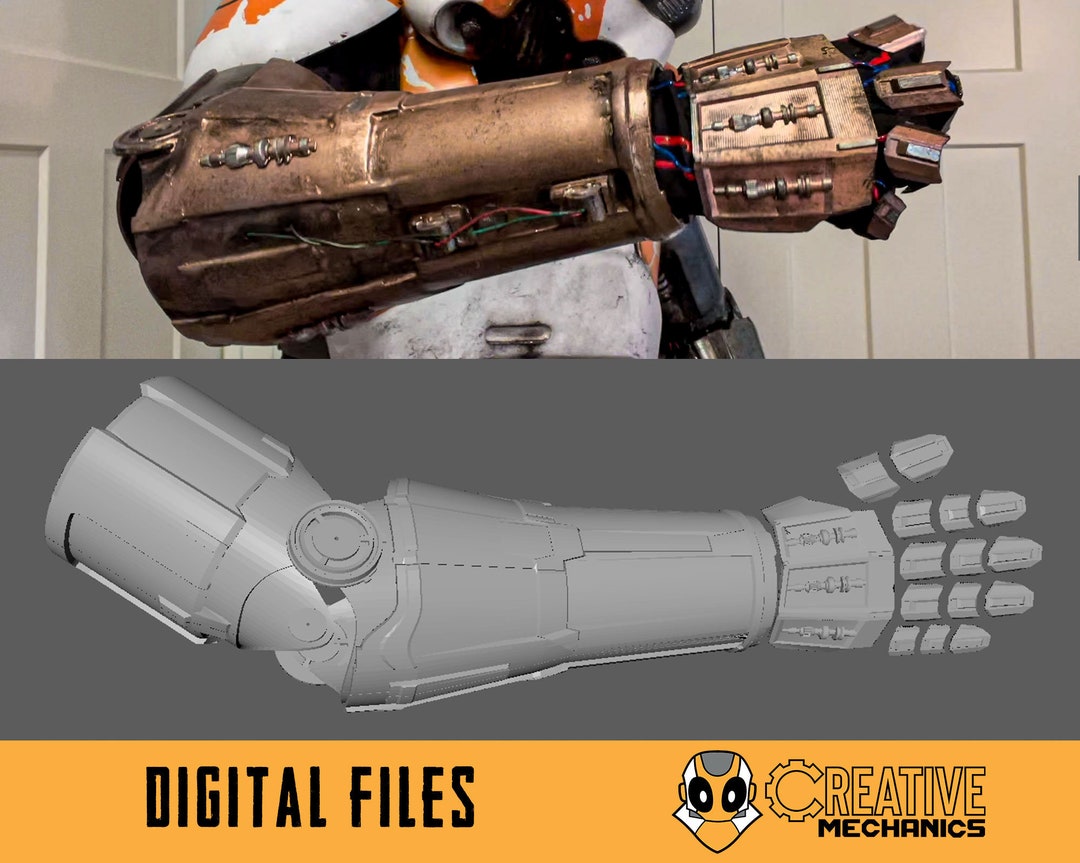 Mech Droid Arm 3D Print Files Star Wars Inspired Cosplay