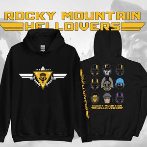 Sweat à Capuche Helldivers 2 Sony PlayStation Logo Jaune - Merch Officiel