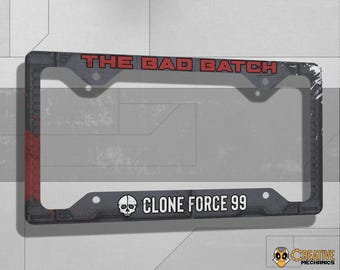 Bad Batch - Metal license plate frame