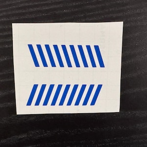 Clone Trooper blue helmet stipe decals