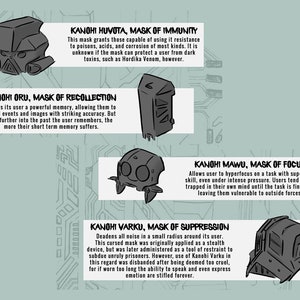Bionicle Muzona Kanohi Masks, Digital File Bundle image 5