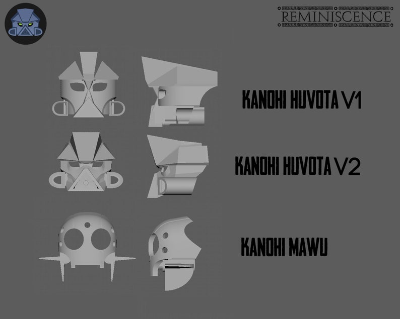Bionicle Muzona Kanohi Masks, Digital File Bundle image 3