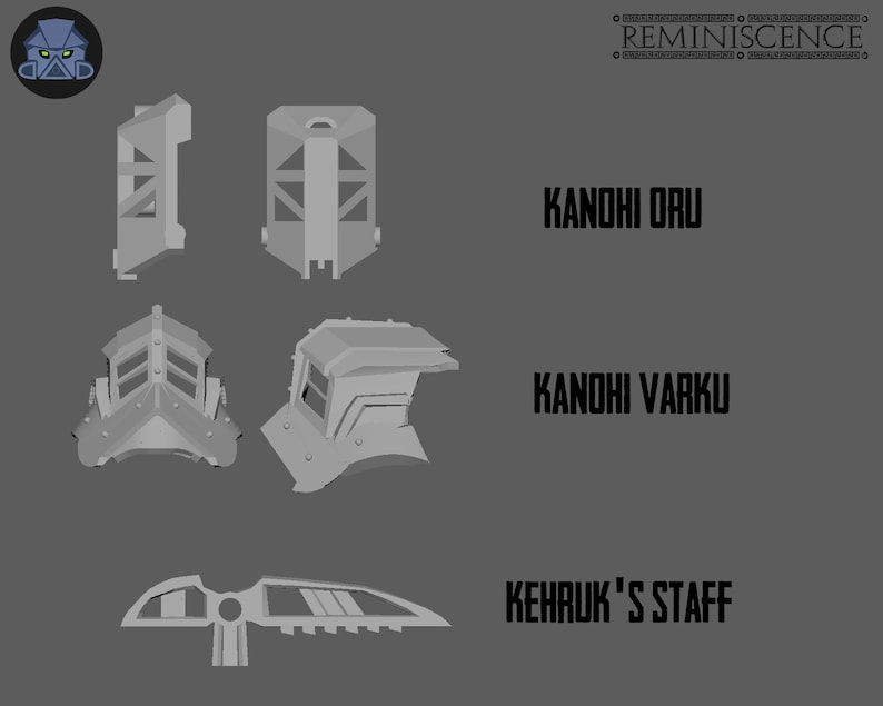 Bionicle Muzona Kanohi Masks, Digital File Bundle image 2