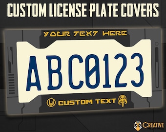 CUSTOM Metal license plate frame