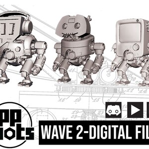 AppBots - 3D printable digital files - Wave2: DiscordBot, TwitchBot, YoutubeBot
