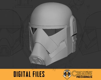Bounty Hunter-concepthelm: 3D-afdrukbare bestanden