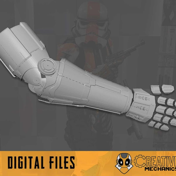 Droid Arm - 3D Print Files - Star Wars Inspired Cosplay