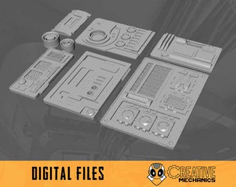 Star Wars Inspired Greebles - 3D Printable Files