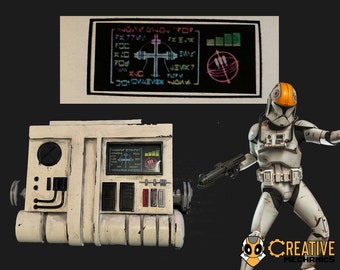 Clone Trooper Pilot Chest Box decal - Star Wars inspired