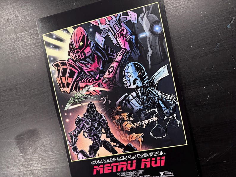 Metru Nui Bladerunner Poster Fine Art Print Etsy