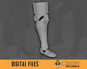 Mech Droid Leg - 3D Print Files - Star Wars Inspired Cosplay